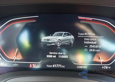 2022 BMW 330I z USA, uszkodzony, nr VIN 3MW5R1J09N8C38195